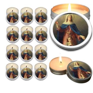Imagem de 10 Velas Aromaticas Lembrancinhas Nossa Senhora do Bom Parto na Latinh