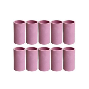 Imagem de HOLDWIN Bocais de jato de areia de cerâmica 10 peças para areia, tinta, jateamento de contas - ponta de pistola de jato de areia Pink Industries (10 mm)