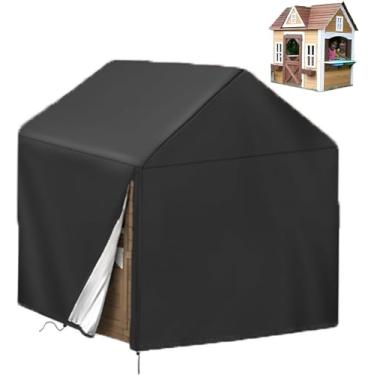 Imagem de Masegari Capa Para Casinha De Brinquedo, 420D, À Prova D'Água, Mantém A Casa Seca E Limpa, Com Costura Dupla, Protetor Todas As Condições Climáticas (Tecido Oxford Resistente) (50" Lx 43" L 51" A)