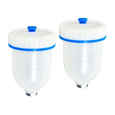 Imagem de Dynastus Pote De Tinta Alimentação Por Gravidade 125 Cc, Copo Pistola Pulverização Nylon, Kit Com 2 Peças