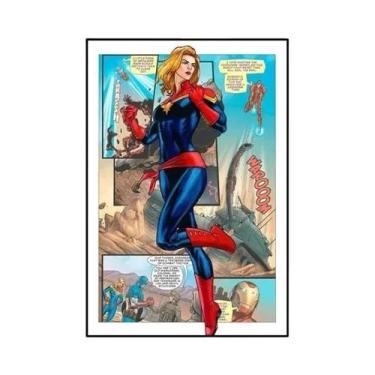 Imagem de Homem-Aranha Homem De Ferro Hulk Marvel Pintura Em Tela Arte De Parede