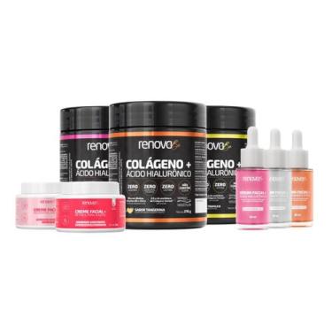 Imagem de Colágeno Ácido Hialurônico + Sérum + Creme Facial Renova Be, 1 Cranber