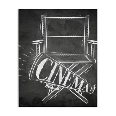 Imagem de Stupell Industries Design de arte de parede em tela para cadeira de cinema e diretor por Kim Allen, 40 x 50 cm