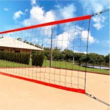 Imagem de REDE OFICIAL PARA FUTVOLEI FABRICADA EM NYLON COM 2 FAIXAS EM PVC-Unissex