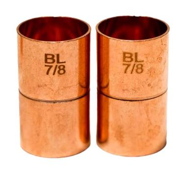 Imagem de Conexões de cobre de acoplamento reto ACR de alta qualidade para HVAC - Conjunto de conectores de junta de tubo de 7/8 polegadas - Adaptador de cobre durável para conjunto de linha A/C dividida de