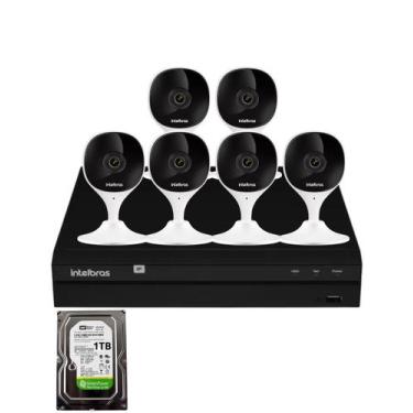 Imagem de Kit 6 Câmeras Intelbras Imx-c Full Hd Nvd 1408 Intelbras Com Hd 1Tb