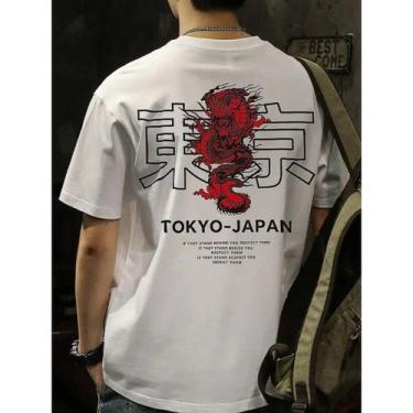 Imagem de Camiseta Anime Japones Camisa Tokyo Japan Streetwear Skatista Camisa B