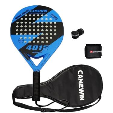 Imagem de Raquete de tênis de padel CAMEWIN em fibra de carbono 18k 360g + 10g