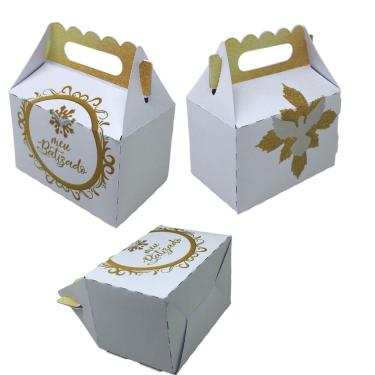 Imagem de 10 Lembrancinha Batizado anjinho Maletinha em Papel