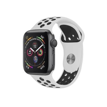 Imagem de Pulseira Para Apple Watch Armor Running 49Mm - Branco E Preto - Gshield