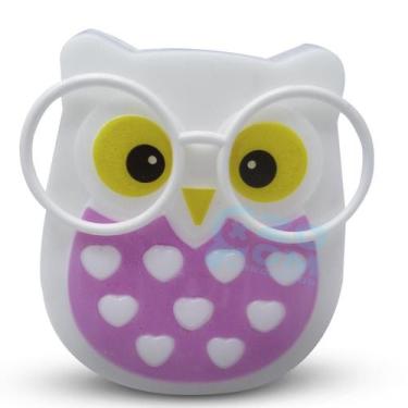 Imagem de Mini Luminária Coruja Abajur Tomada Luz Infantil Noturno Led - Spmilk