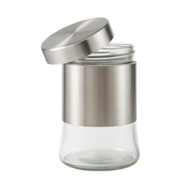 Imagem de Pote Hermético de Vidro Tampa Inox 820ML DL - Mantimentos Armários