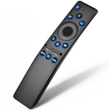 Imagem de Controle remoto universal retroiluminado para Smart TV Samsung, substituição de controle remoto Samsung, compatível com Smart TVs UHD QLED 8K 4K, com botões de atalho para Netflix, Prime Video e Hulu