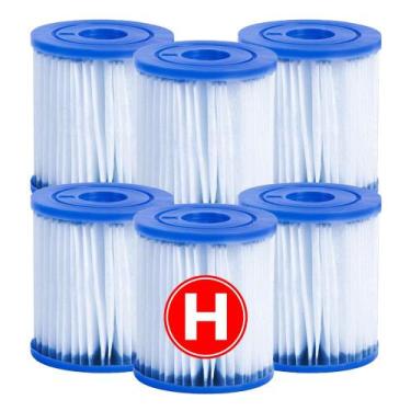 Imagem de 6 Unidades Refil Cartucho Bomba Filtrante 1250 Lh Modelo H - Intex