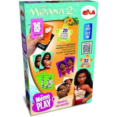 Imagem de Jogo Da Memoria Moana 2 Memo Play 32Pçs - ELKA