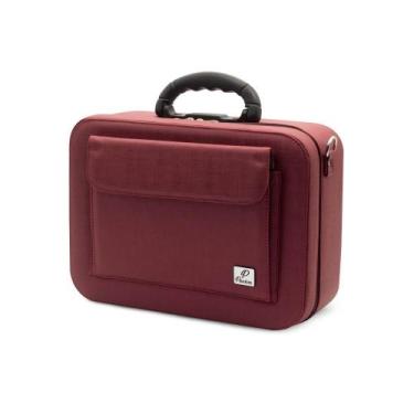 Imagem de Maleta Médica Profissional Vinho com Alça e Divisória C136 Panton