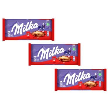 Imagem de Kit 3 Chocolate Milka - Chips Ahoy Ou Lu