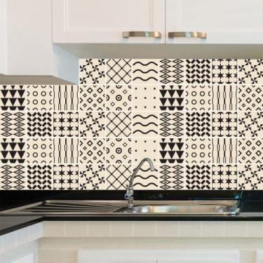 Imagem de Adesivo de Azulejo - Ladrilho Hidráulico - 15cm x 15cm - 24un - 056Azp