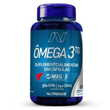 Imagem de Ômega 3 1000mg Óleo de Peixe 60 Capsulas Nutrends, Sem Sabor