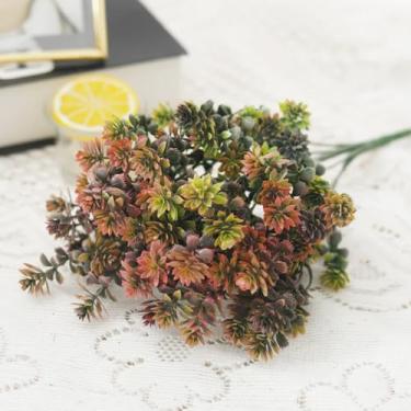 Imagem de Margarida artificial, grama verde, plástico, decoração para casa, parede, jardim, sala de casamento, plantas para festa, arranjos falsos, acessórios (rosa escuro)