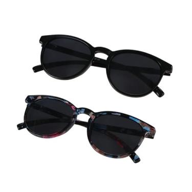 Imagem de VisionGlobal 2 pares de óculos de sol de leitura com lentes de proteção UV400 para mulheres, óculos de sol modernos para dirigir (preto + rosa, ampliação de 1,50)