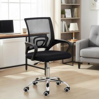 Imagem de Cadeira de Escritório Ergonômica Giratória Com Encosto Mesh