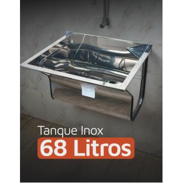 Imagem de Tanque Inox 68 Litros Fixa Parede 608x506x434 Solo