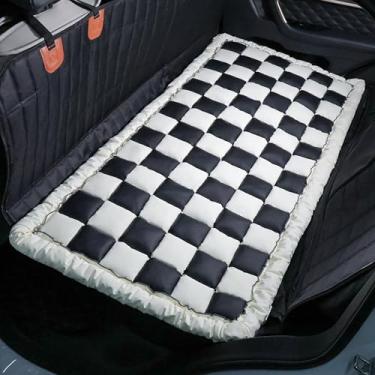 Imagem de AEEISHOMEREFORM Cama de cachorro para assento traseiro de carro, tapete de cama impermeável para animais de estimação, capas de assento de cachorro de luxo antiderrapante, capa para animais de