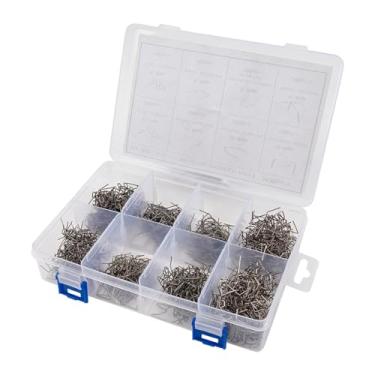 Imagem de Mqetly Varetas de solda Grampos quentes Grampos de solda de aço inoxidável portáteis para painéis, 800 Peças