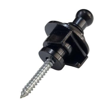 Imagem de Roldana Strap Lock Preta para Guitarra Violão Baixo