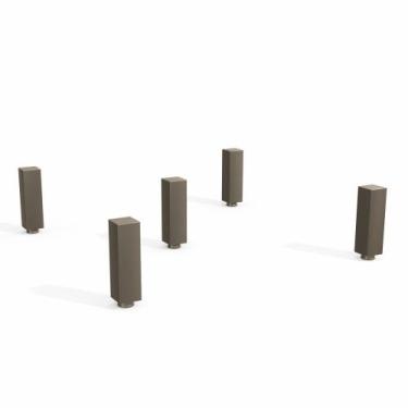 Imagem de Kit com 5 pés plásticos para Móveis PE5 Kappesberg, Champagne