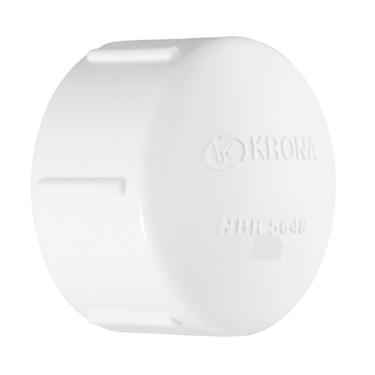 Imagem de Cap Roscavel PVC Branca 1/2 Krona UN 0220
