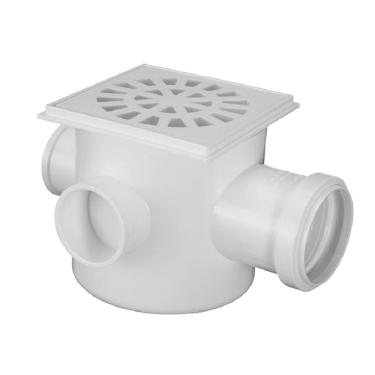 Imagem de Caixa Sifonada Quadrada C/GRELHA 150X150X50 Krona UN 0912