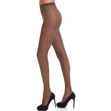 Imagem de Meia Calça Loba Lupo Fina 5760-001 Microfibra Fio 15, Café, EG/GG