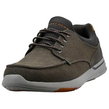 Imagem de Skechers Sapato de barco masculino relaxado Fit-elent-mosen, Carvão, 9