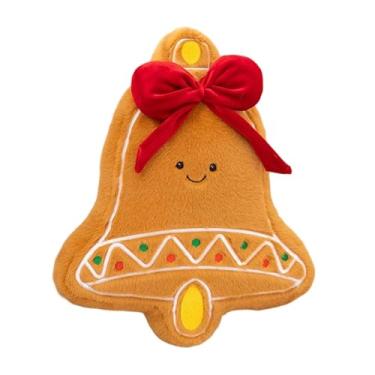 Imagem de Ｂｅｓｇａ Almofada de pelúcia macia para decoração de casa, bicho de pelúcia fofo e criativo, almofada de para quarto festivo, sofá, cama de férias, Sinos de Natal