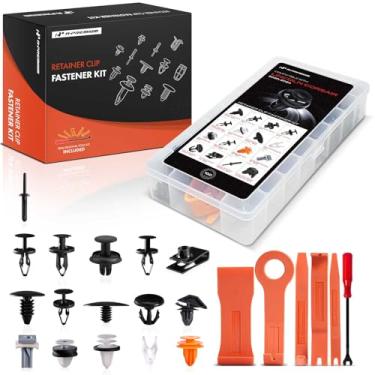 Imagem de A-Premium Kit de clipe de retentor de carro 160 peças (tipo 16) compatível com Lincoln Corsair 2020-2024, para-choque dianteiro para-choque capô elevador auto pino plástico rebite conjunto de