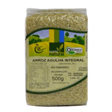 Imagem de Arroz Agulha Integral Orgânico Coopernatural 500g
