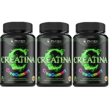 Imagem de Creagummy Creatina em Gomas Mastigável idNlabs 60 Gomas Kit 3 Unidades
