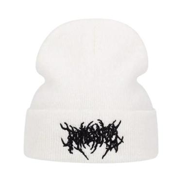 Imagem de Gorro Unissex de Inverno com Listras e Bordados - Quente e Estiloso, T
