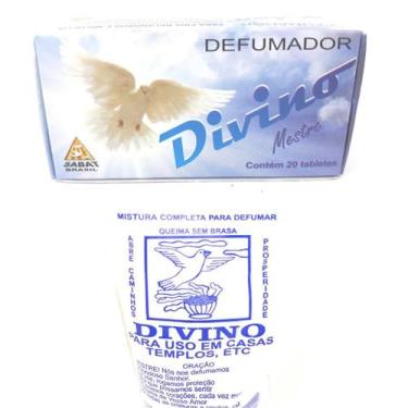 Imagem de Defumador Espiritual Tablete Divino Sem Brasa Limpeza Umbanda Defumaçã