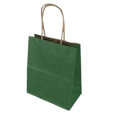 Imagem de Sacola LC Liso Papel Kraft Natural Alça Natural 13,5x8x16 c/10un (Verde)