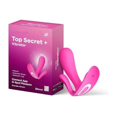Imagem de Vibrador SF Top Secret+ Connect App – Estimulação do Ponto G e Anal – 2 Motores – Controle via App – Impermeável (PRETO) (Rosa)