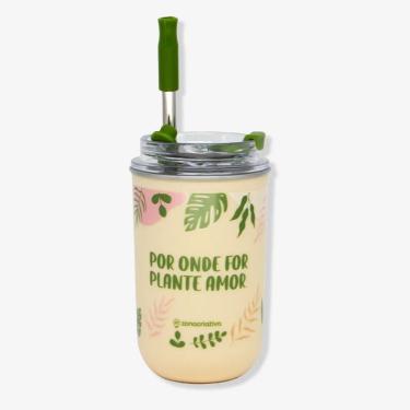Imagem de Copo Neo Térmico Tampa Canudo 300ml Jardinagem