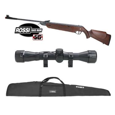 Imagem de Carabina De Pressão Rossi Dione 5g Madeira Gás Ram Nitro 5.5