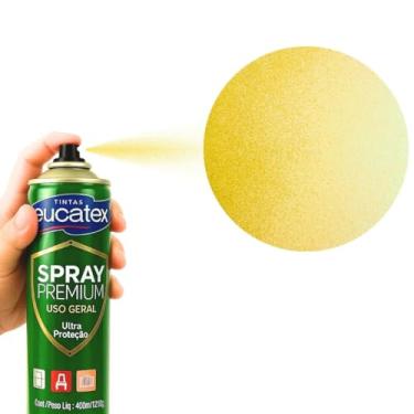 Imagem de 2 Tinta Spray P/Pintar Moveis Metal Plastico Mdf Eucatex (AMARELO)