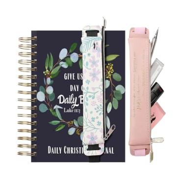 Imagem de Mr. Pen - Suporte de caneta de faixa elástica ajustável de couro, 2 peças, bolsa de caneta para agenda, suporte de caneta, suporte de caneta para notebook, suporte de caneta de diário, bolsa de planejador, suporte de caneta para planejador.