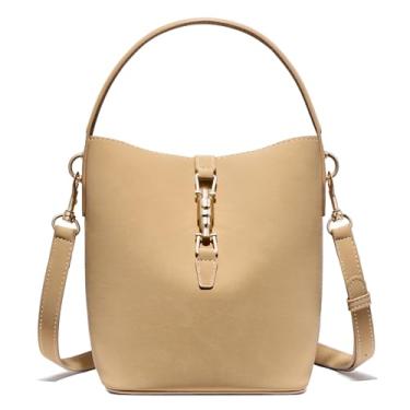 Imagem de BOSTANTEN Bolsa pequena para mulheres, bolsas transversais, bolsas de ombro modernas de couro vegano, bolsas femininas de designer, Marrom camelo