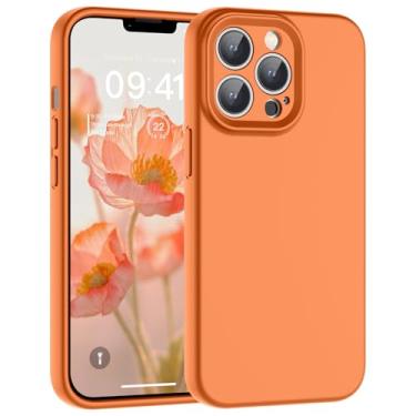 Imagem de SUPFINE Capa projetada para iPhone 13 Pro, silicone líquido premium com forro de microfibra macio antiarranhões [proteção de câmera atualizada] Capa protetora fina à prova de choque para homens