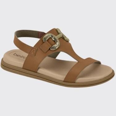 Imagem de Sandália Feminina Flatform Fivela Ouro Beira Rio 8488.136.9569-Feminino